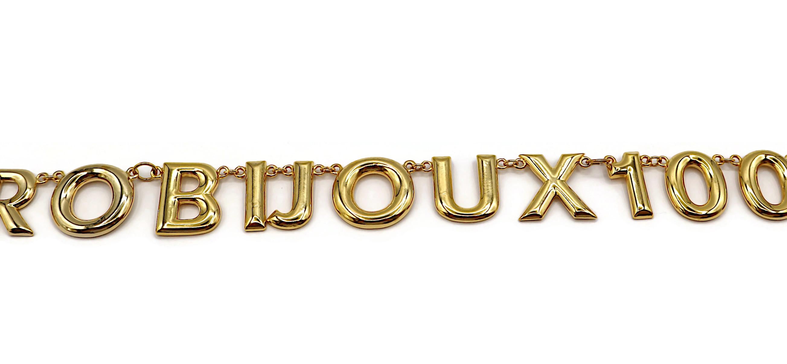 MOSCHINO Vintage Gold Tone 