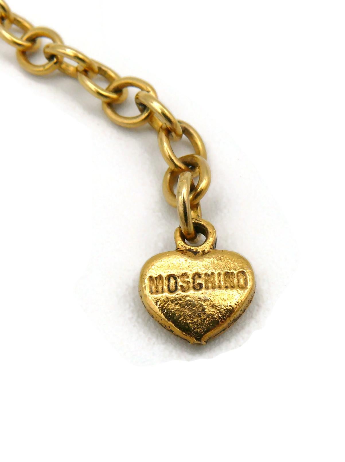 MOSCHINO Vintage Gold Toned 