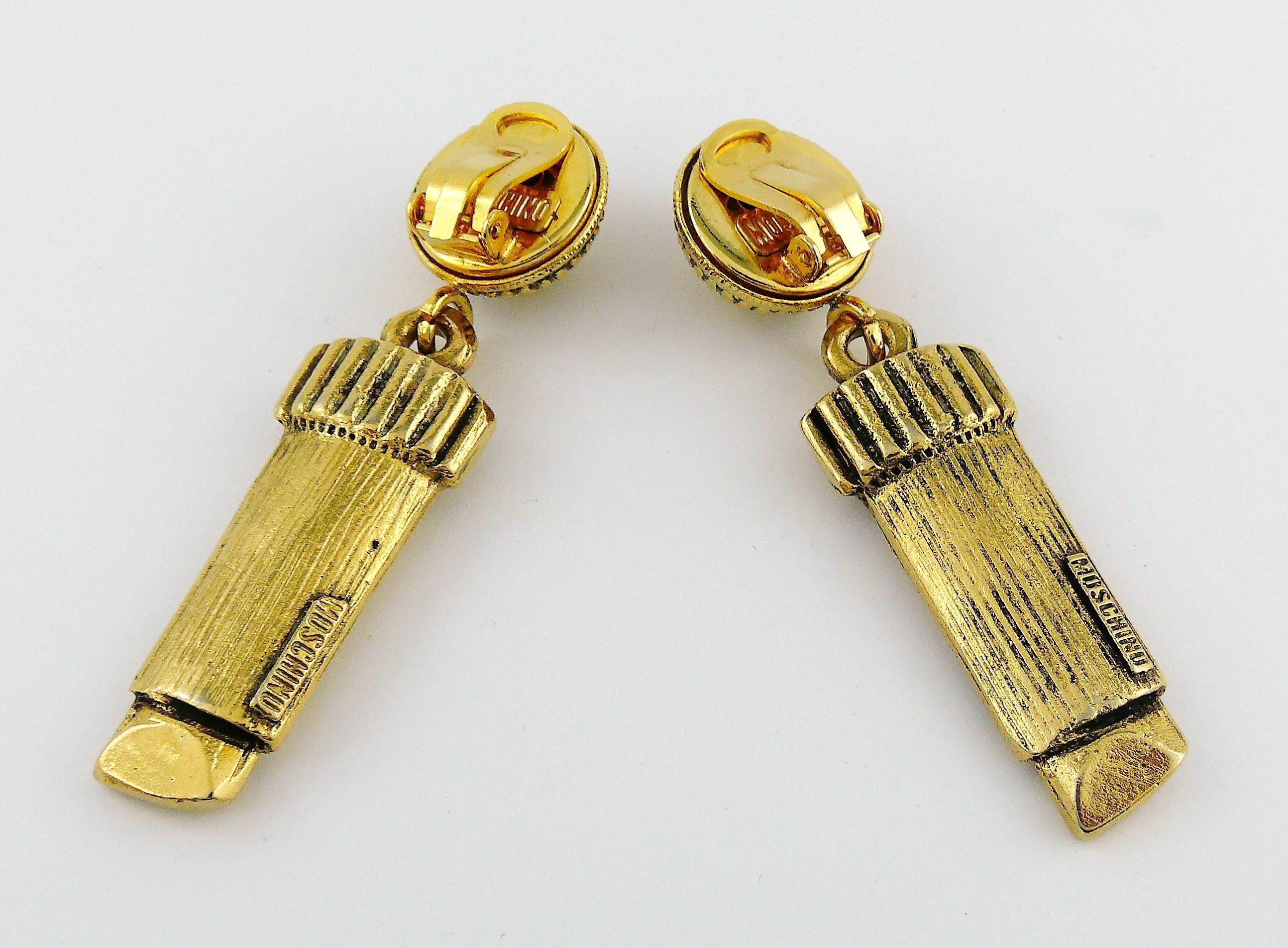 vintage moschino earrings