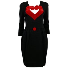 Moschino Retro Heart Dress US Size 8