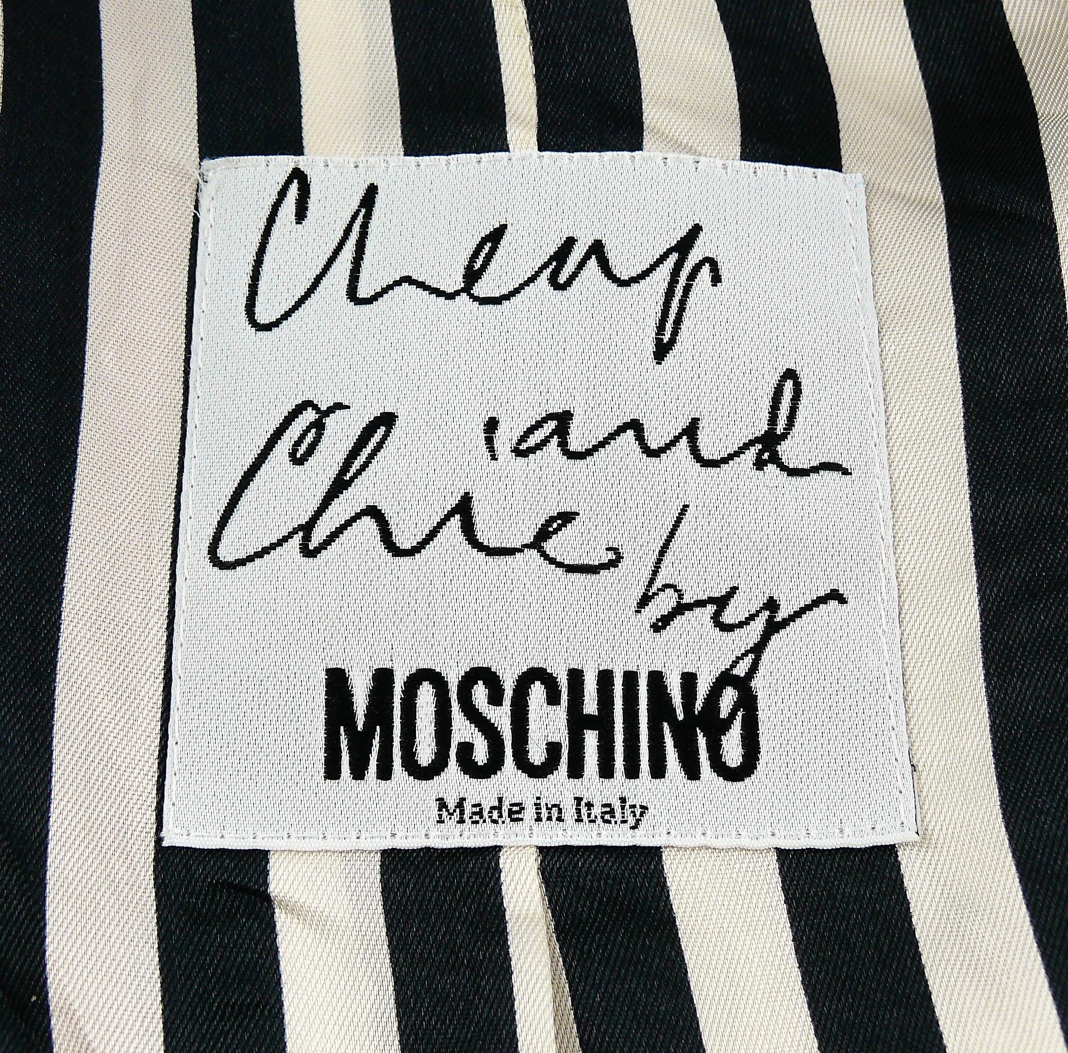 Moschino Vintage Iconic Art is Love Mondrian Heart Blazer Jacket US Size 12 3