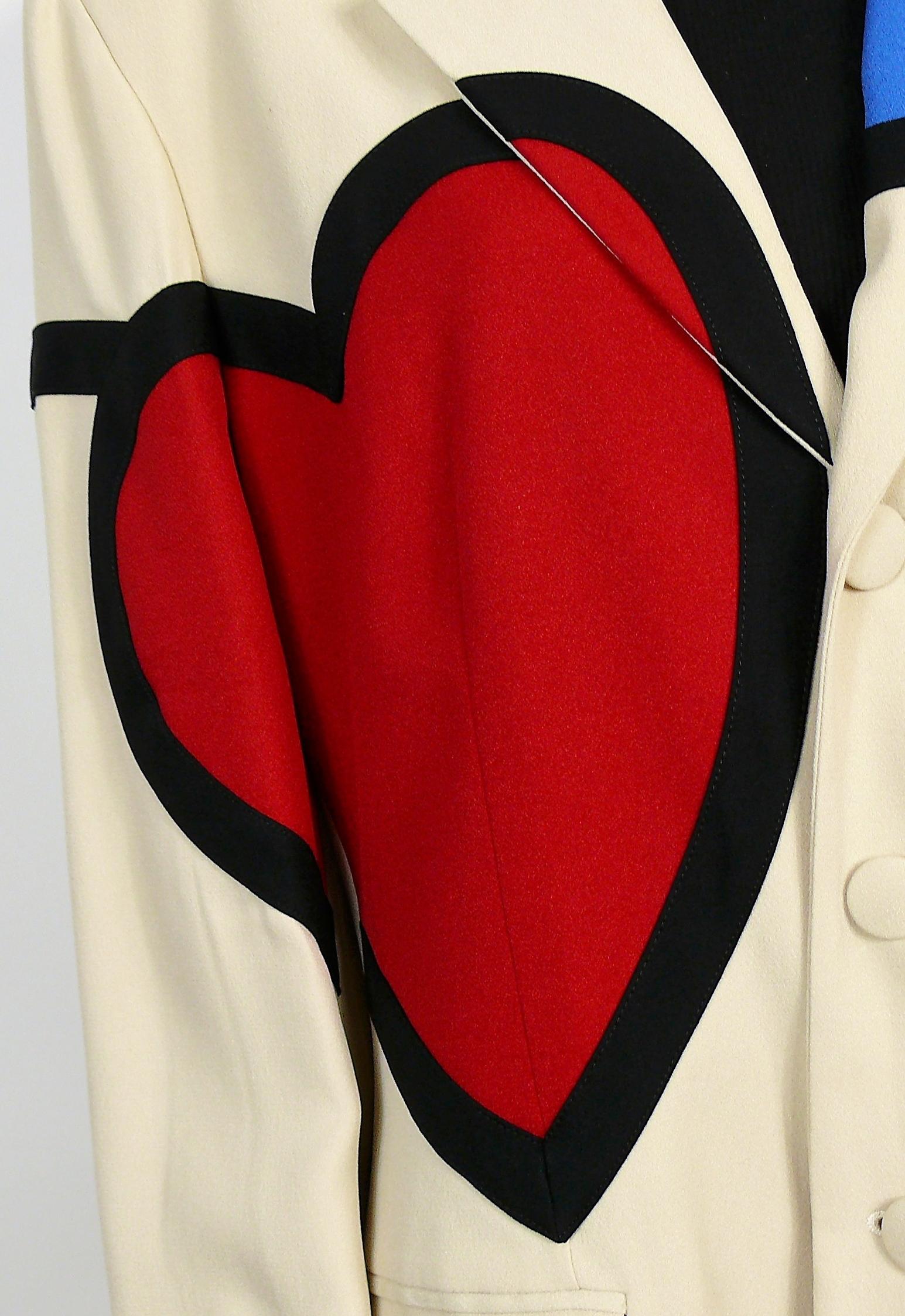 moschino heart blazer