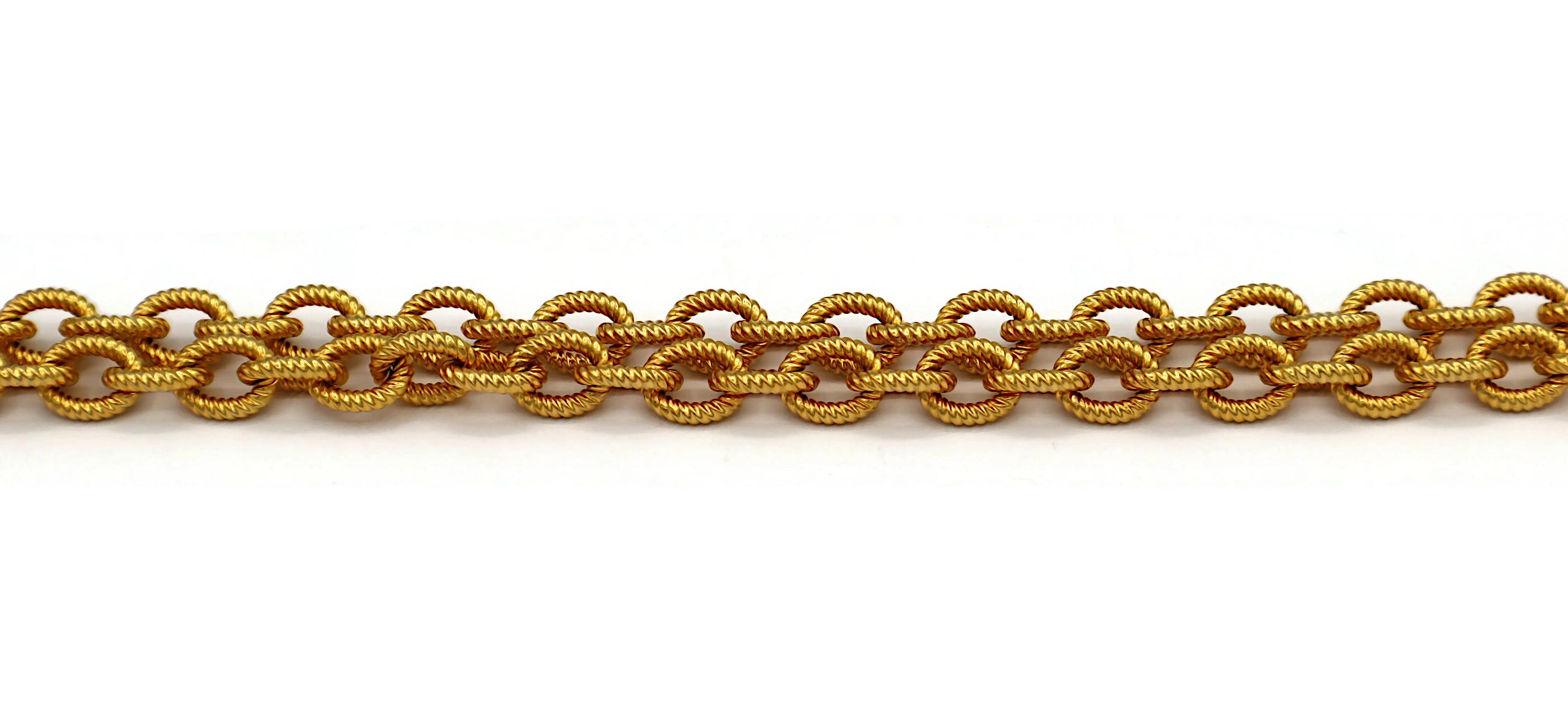 MOSCHINO Vintage Iconic Charm Tiered Belt Necklace For Sale 4
