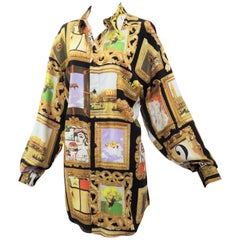 Chemise à cadre emblématique Moschino vintage
