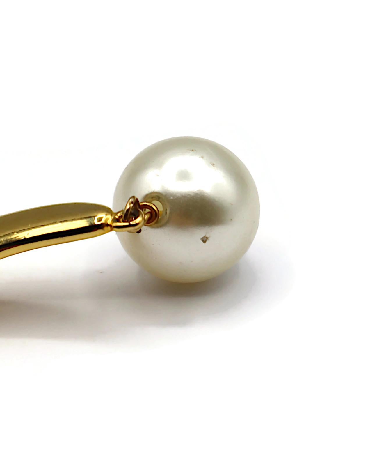 MOSCHINO Vintage Iconic Question Mark Dangling Earrings For Sale 14