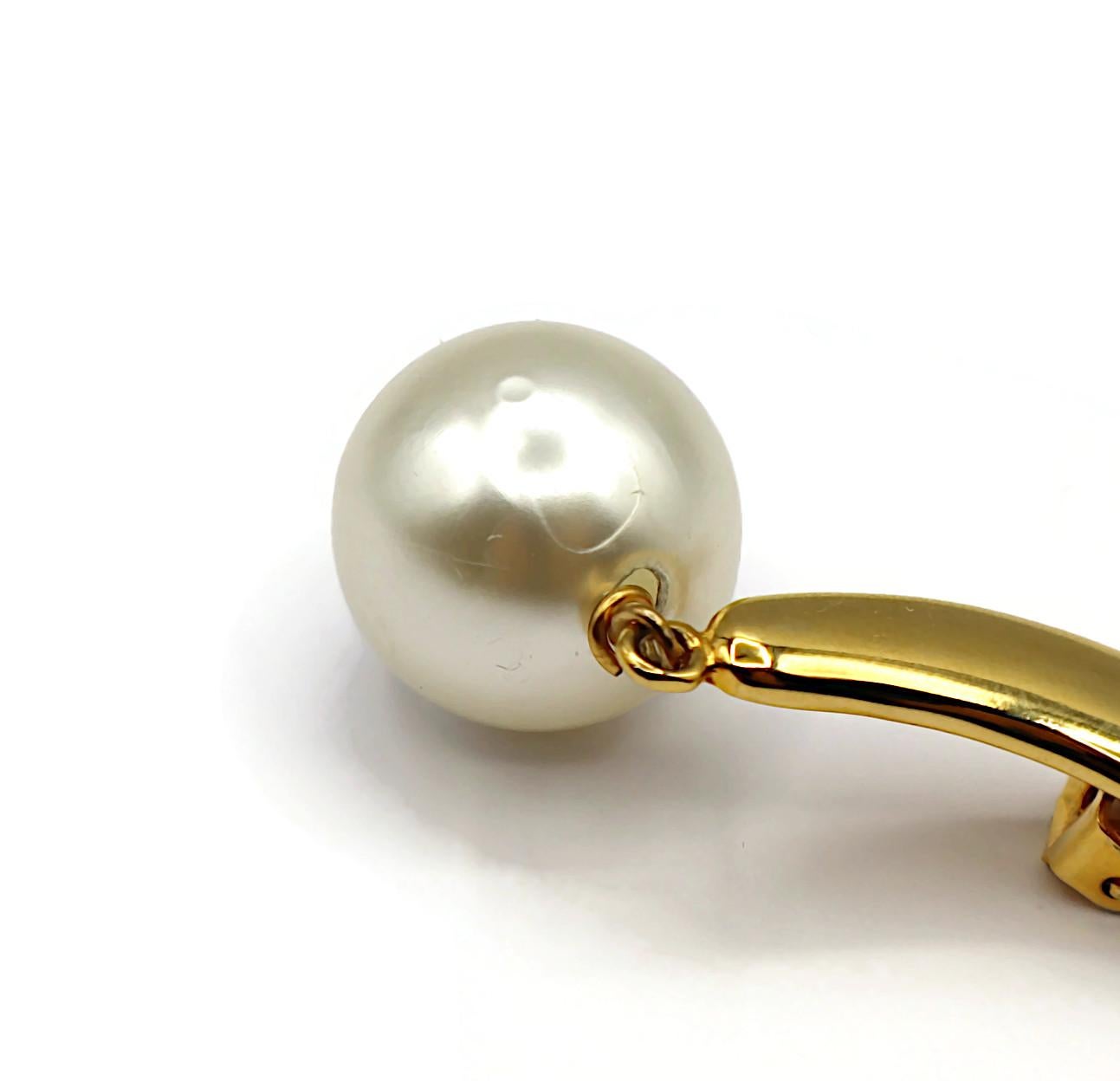 MOSCHINO Vintage Iconic Question Mark Dangling Earrings For Sale 15