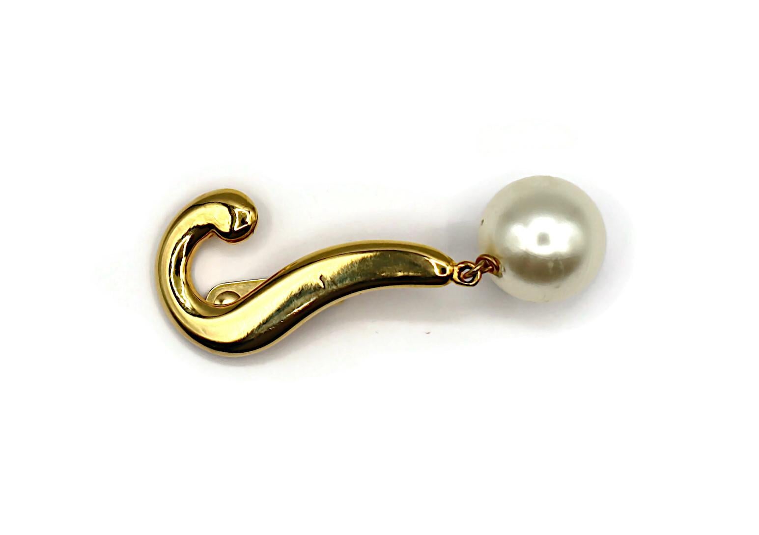 MOSCHINO Vintage Iconic Question Mark Dangling Earrings For Sale 5