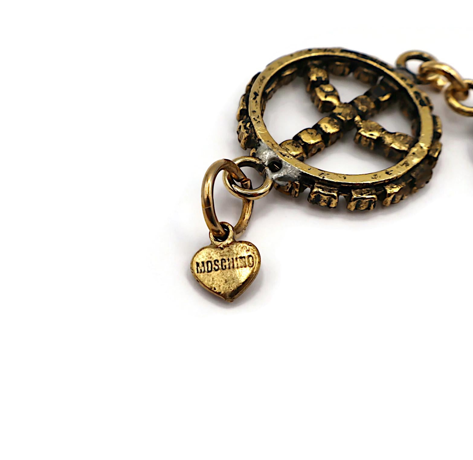 MOSCHINO Collana Jewell vintage con segno di pace in vendita 8