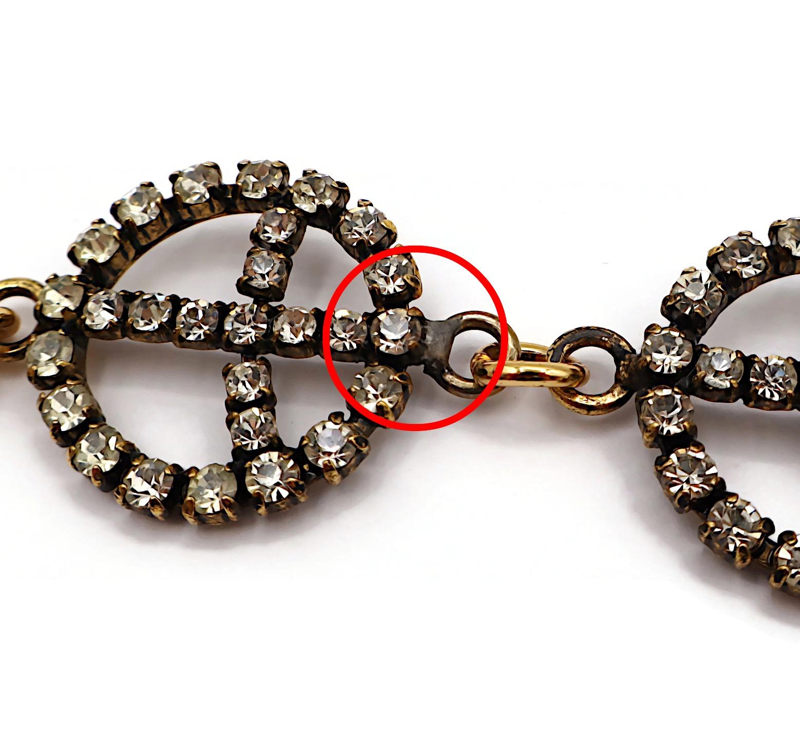 MOSCHINO Collana Jewell vintage con segno di pace in vendita 11