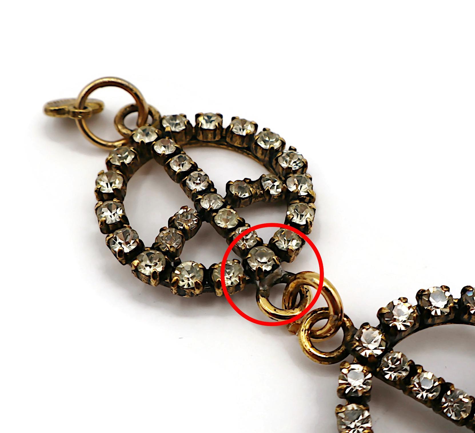 MOSCHINO Collana Jewell vintage con segno di pace in vendita 12