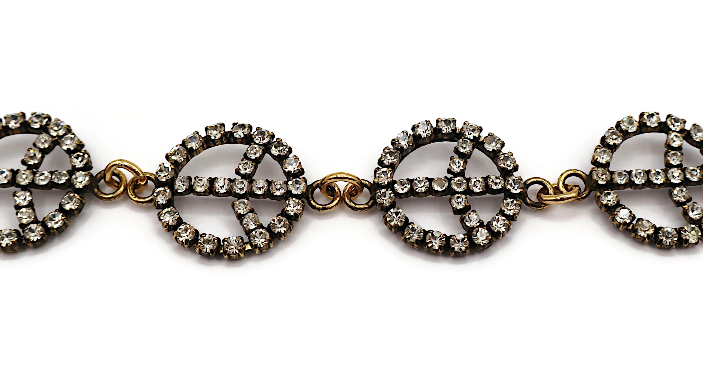MOSCHINO Collana Jewell vintage con segno di pace in vendita 2