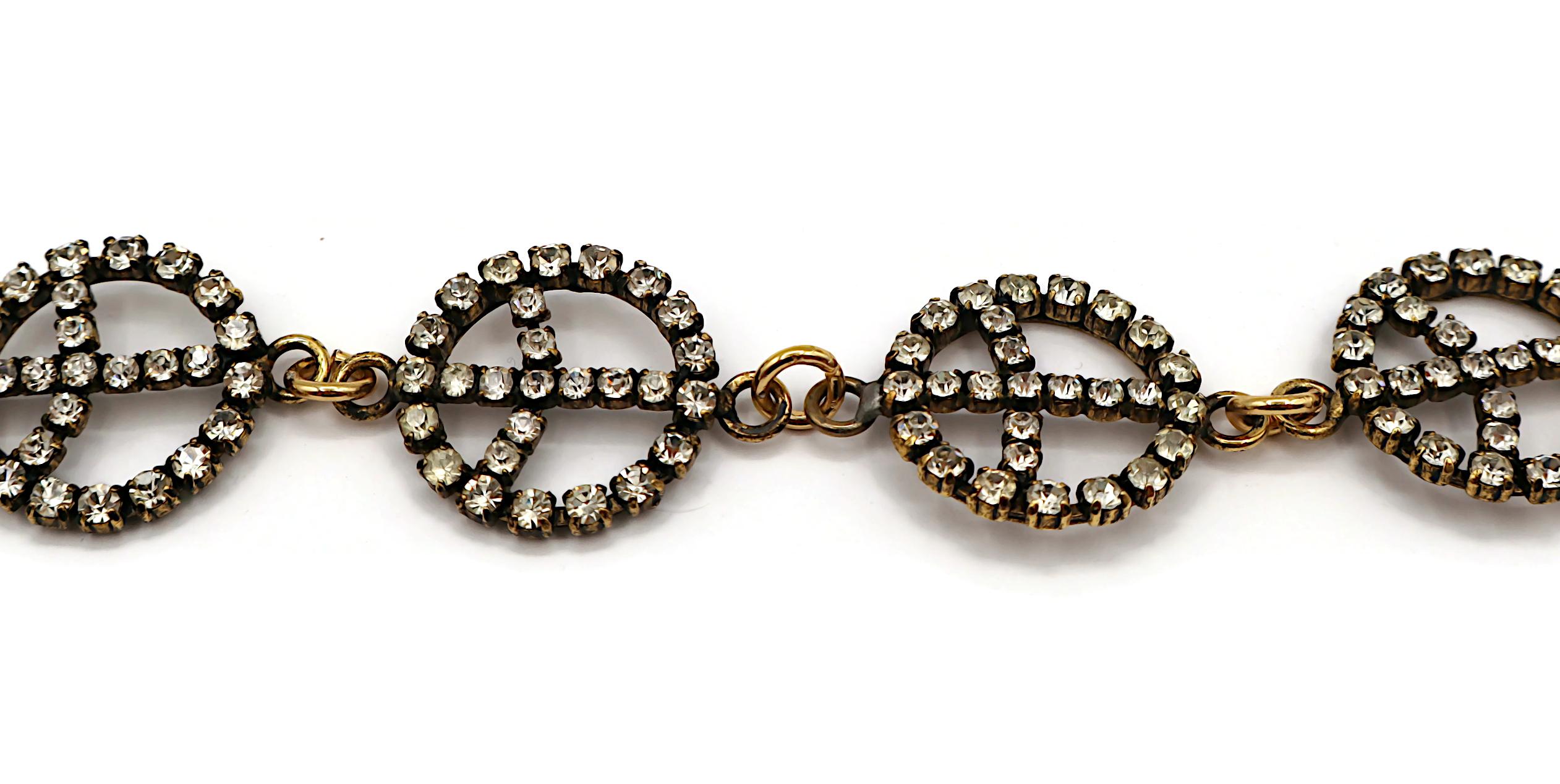 MOSCHINO Collana Jewell vintage con segno di pace in vendita 5