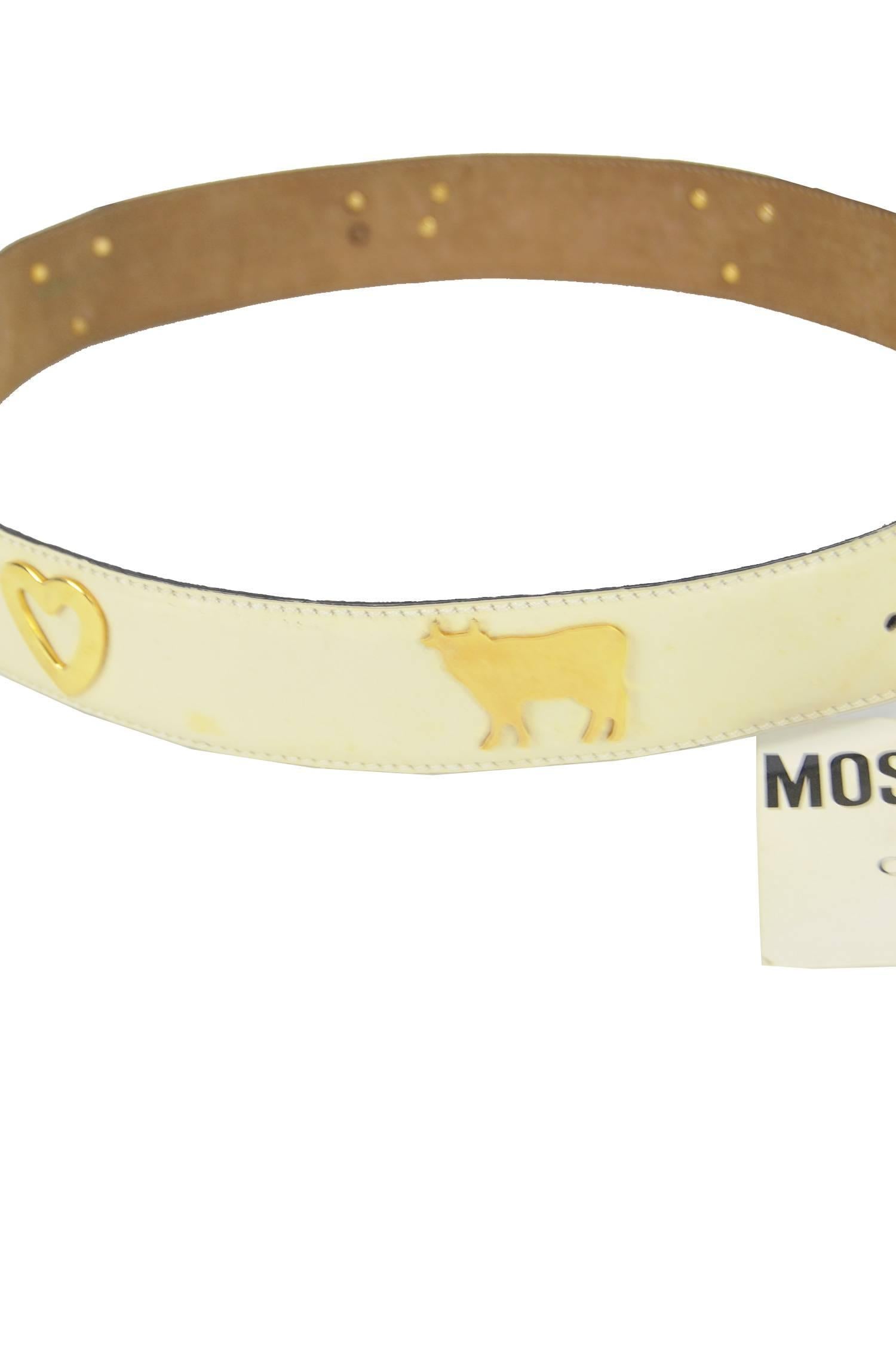 moschino mohair belt