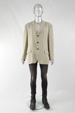 Moschino Vintage Mens Spellout Blazer Jacket