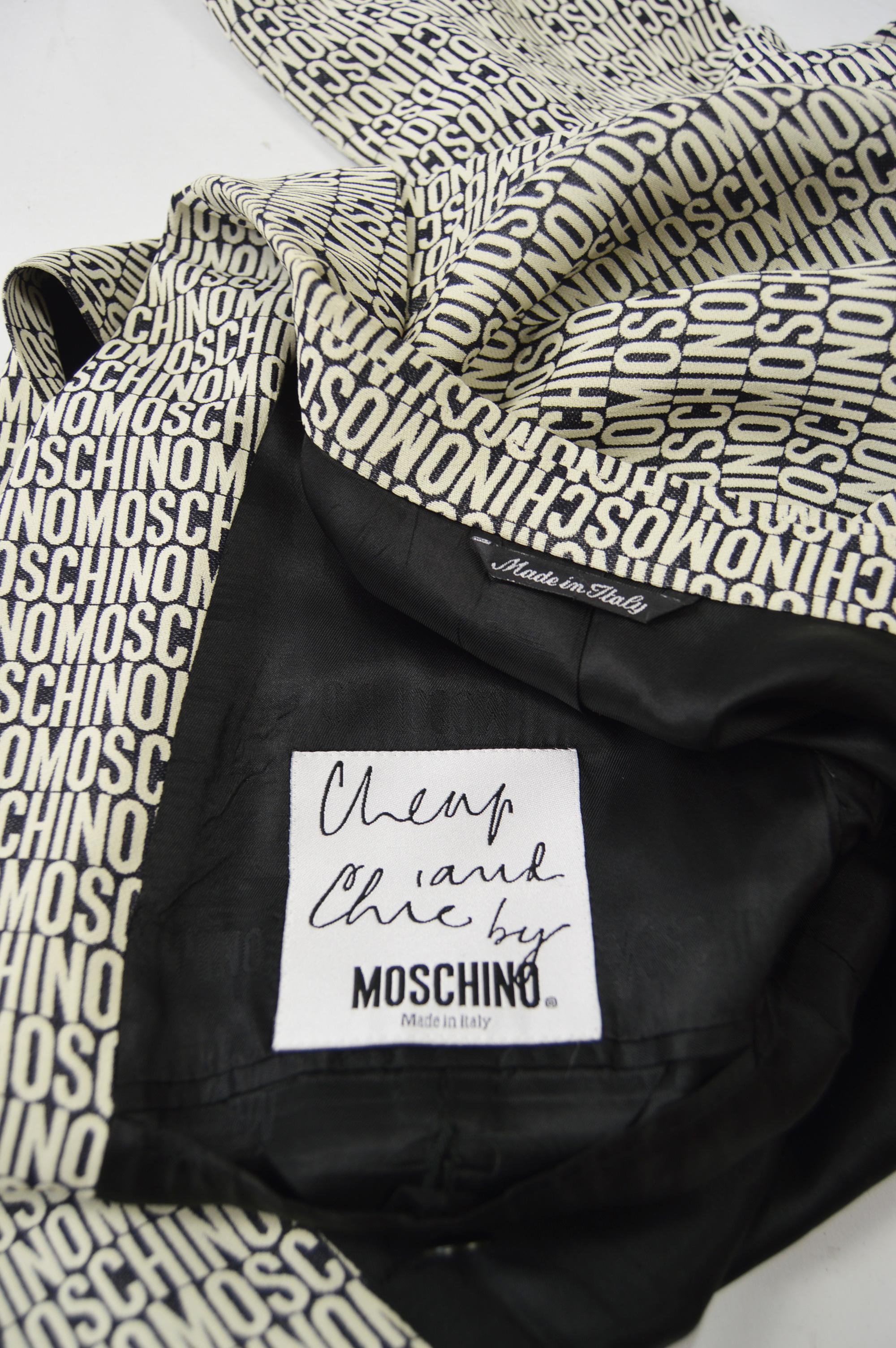 Moschino Vintage Mens Spellout Blazer Jacket 1