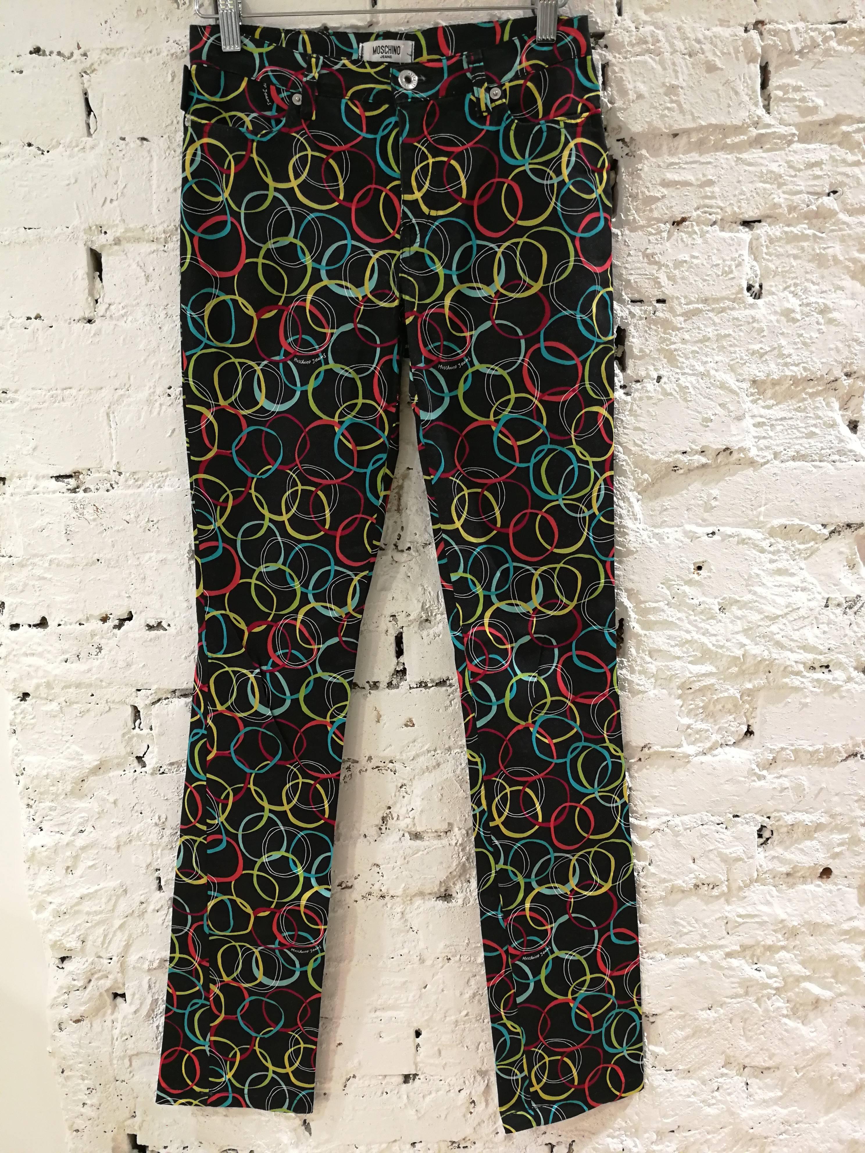 Moschino Vintage Multicoloured Trousers For Sale 2