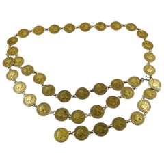 Moschino Vintage Olive Oyl Profile Coin Belt