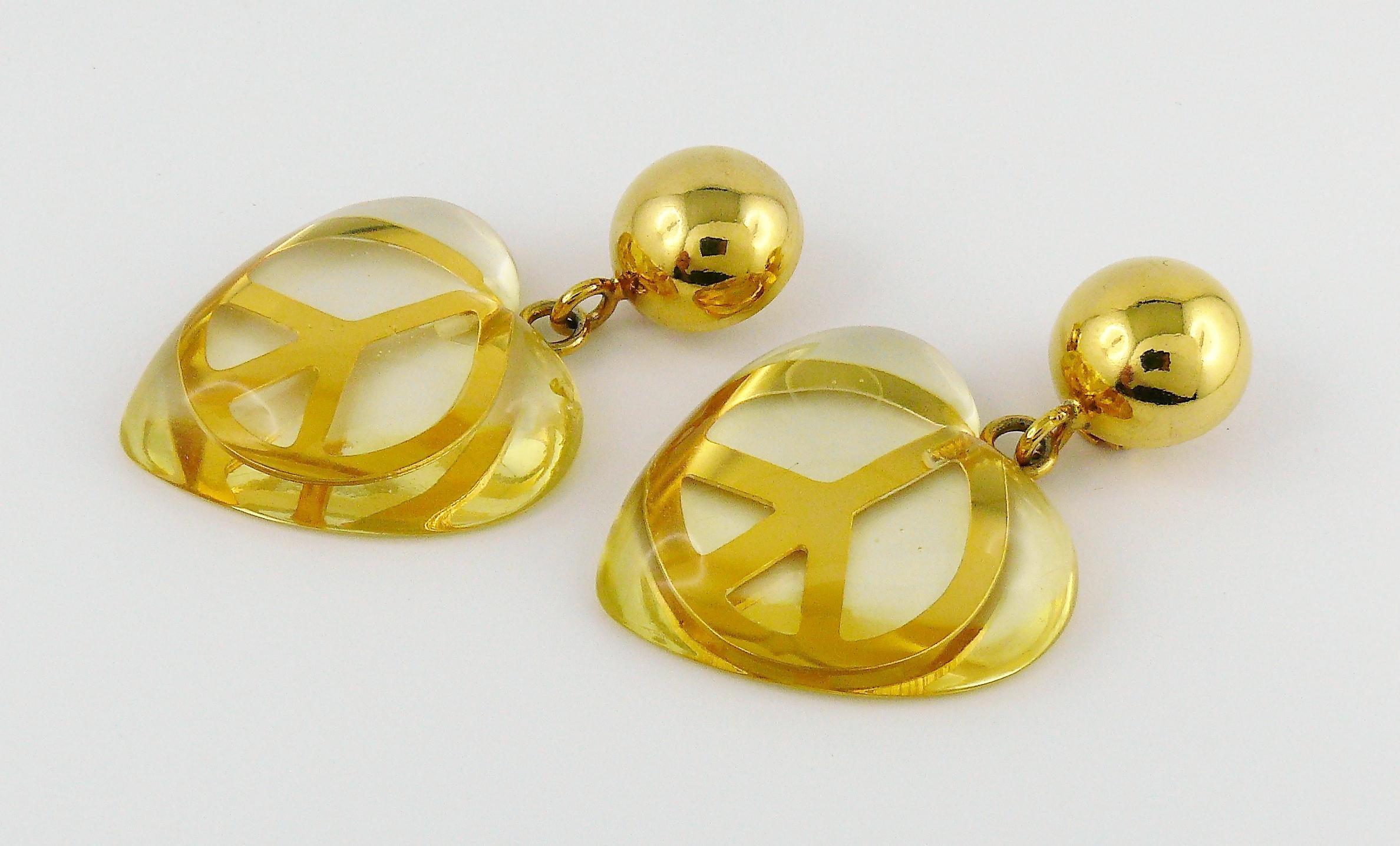 vintage moschino earrings