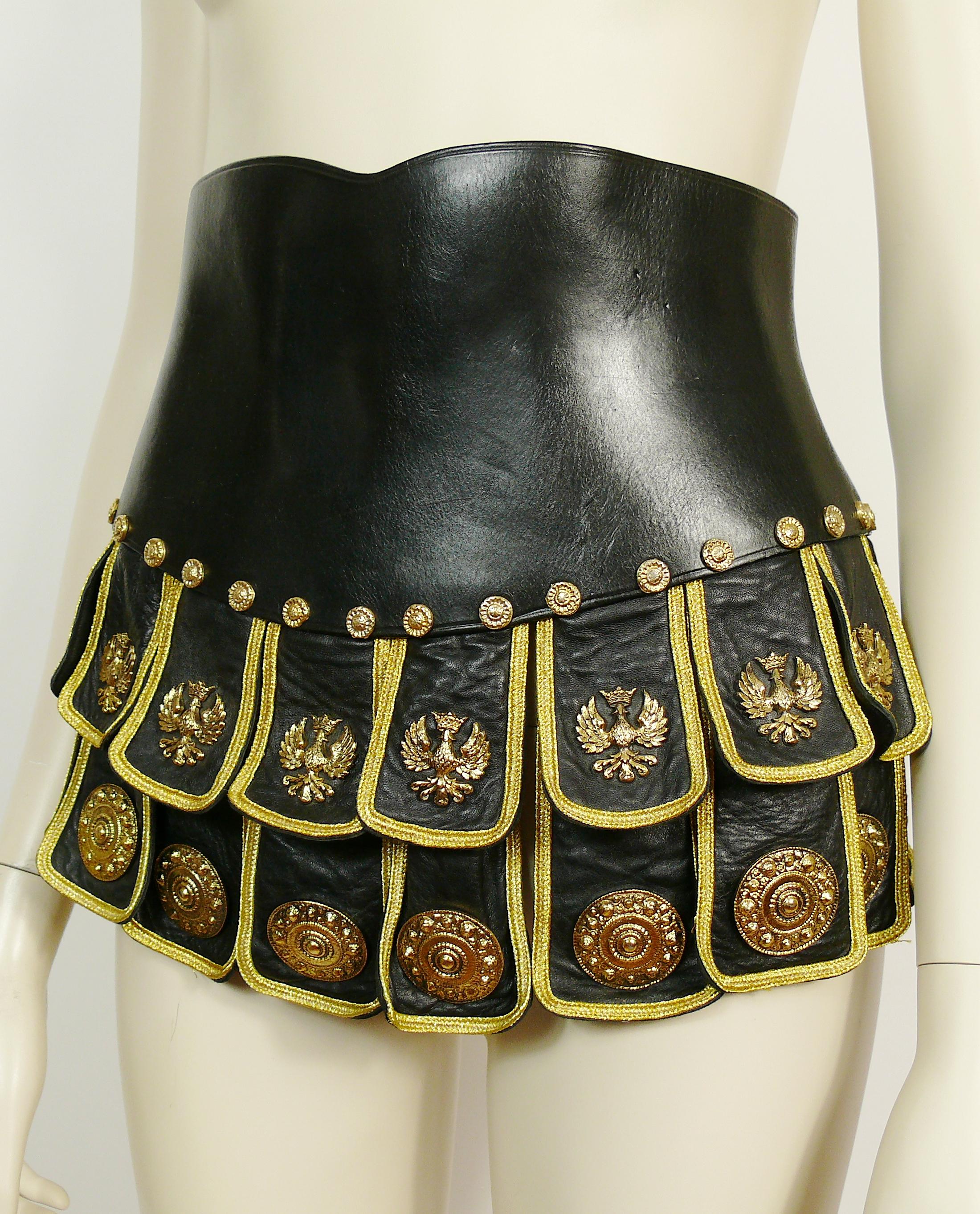 Women's Moschino Vintage Roman Centurion Soldier Corset Belt