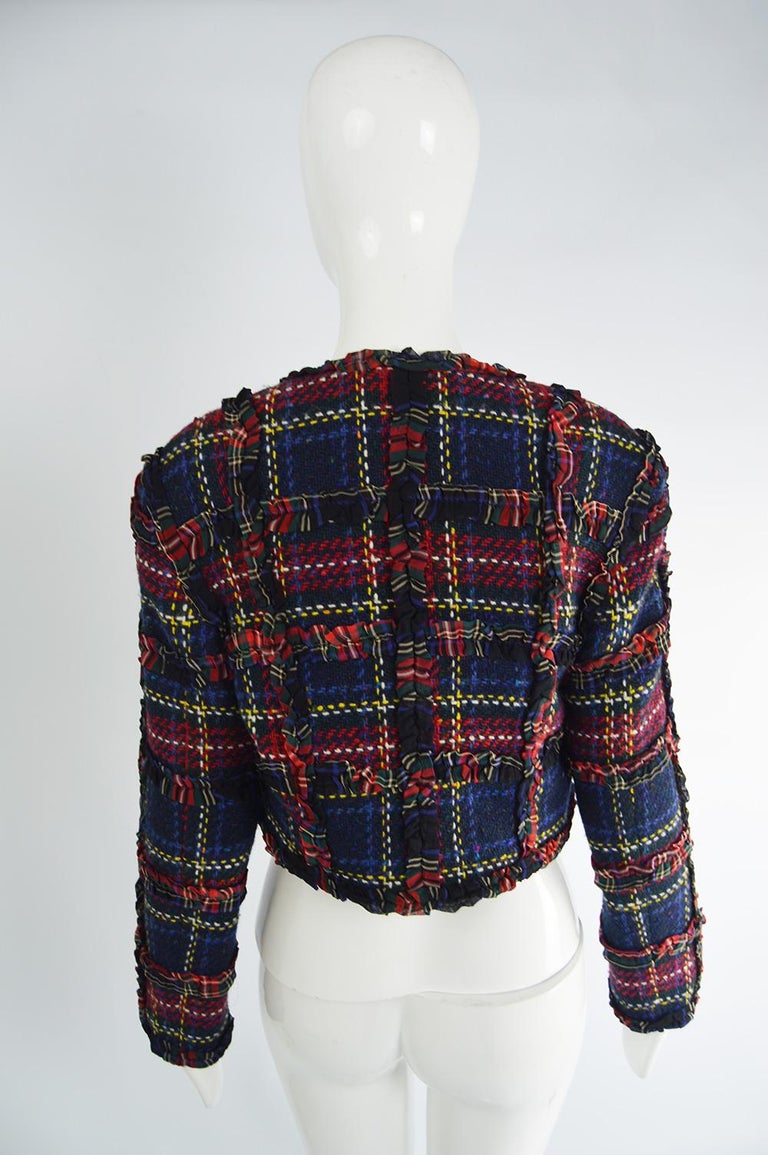 MOSCHINO 1990's Tartan jacket