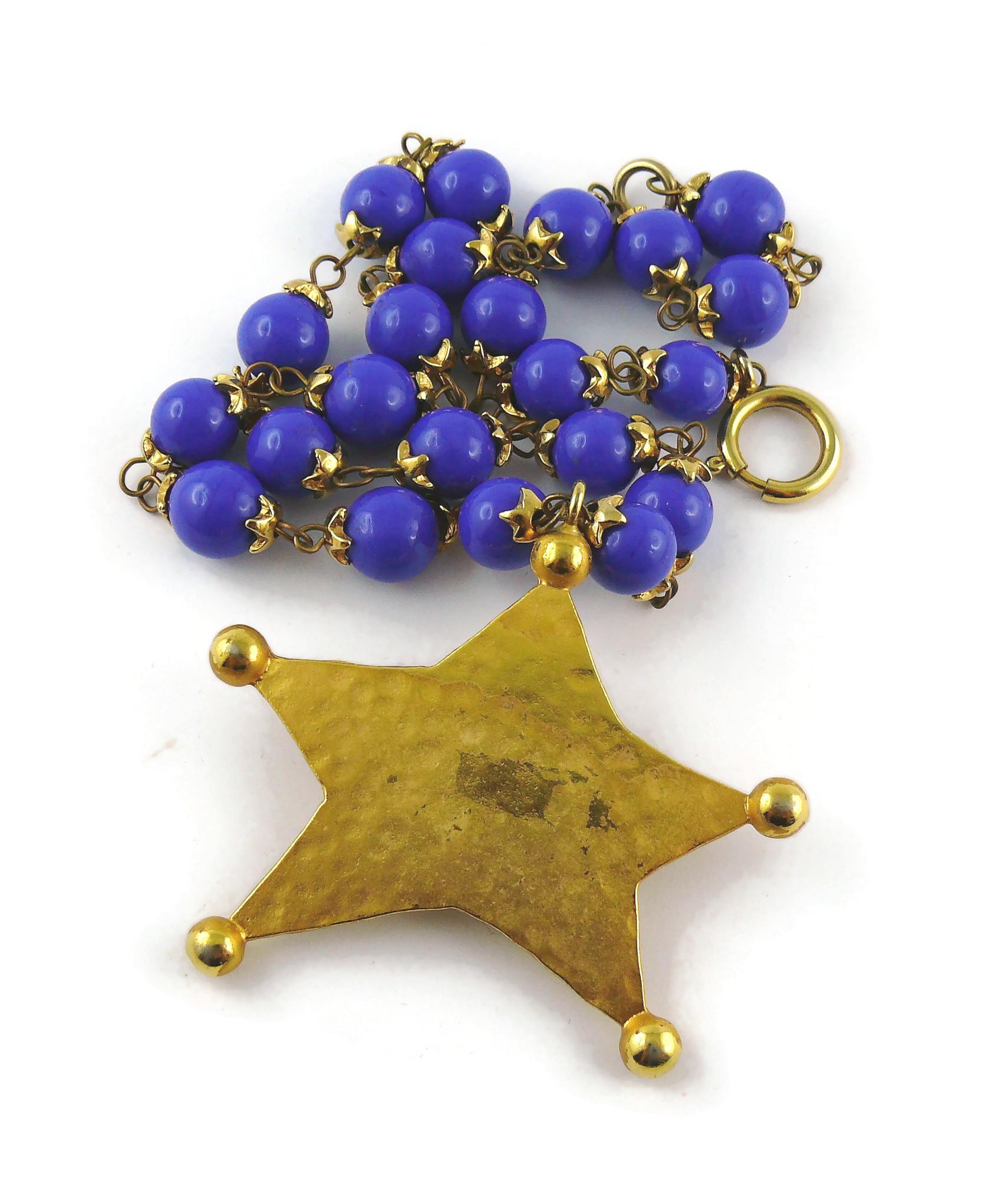 Moschino Vintage Star Necklace and Earrings Set 6