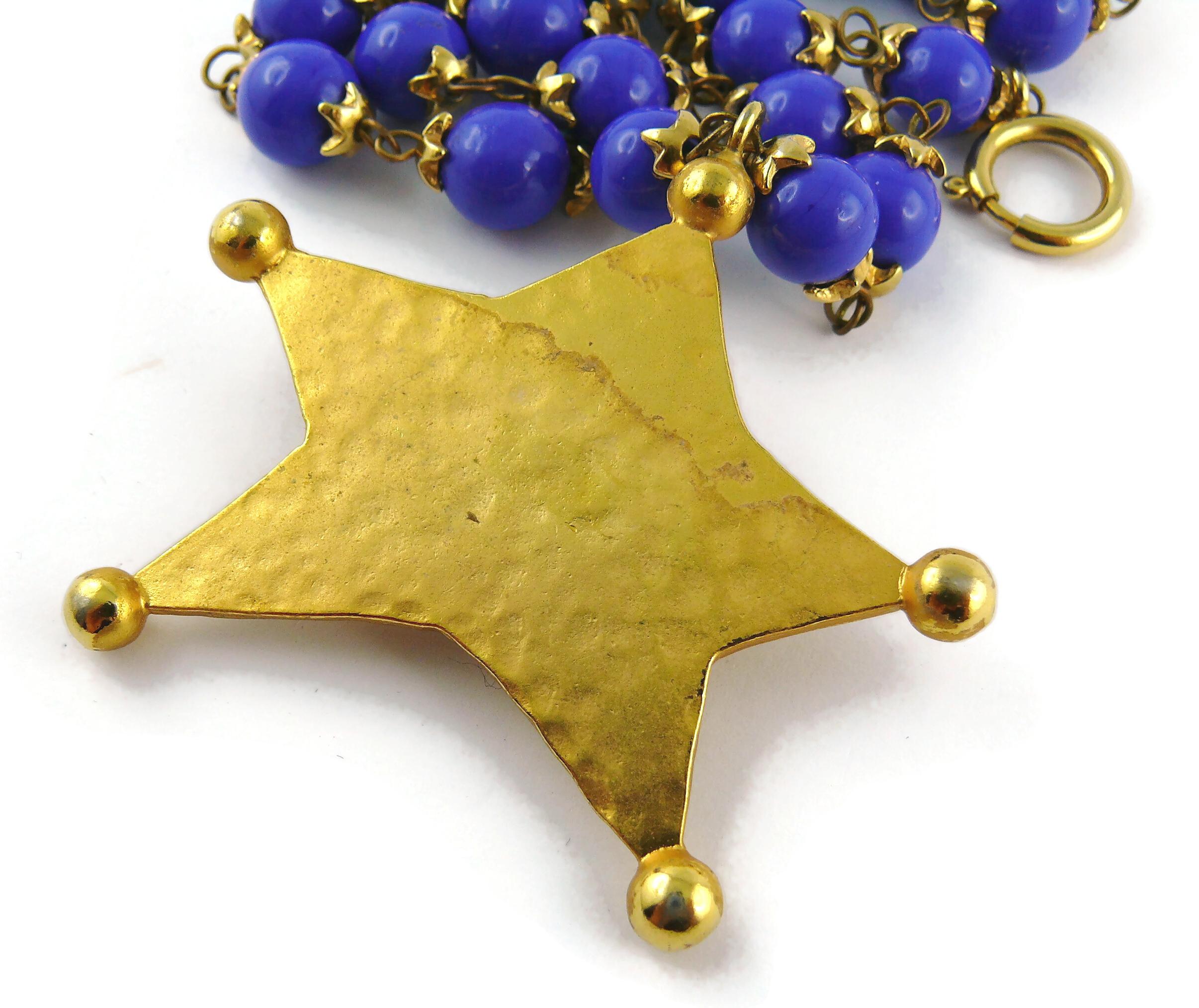 Moschino Vintage Star Necklace and Earrings Set 8