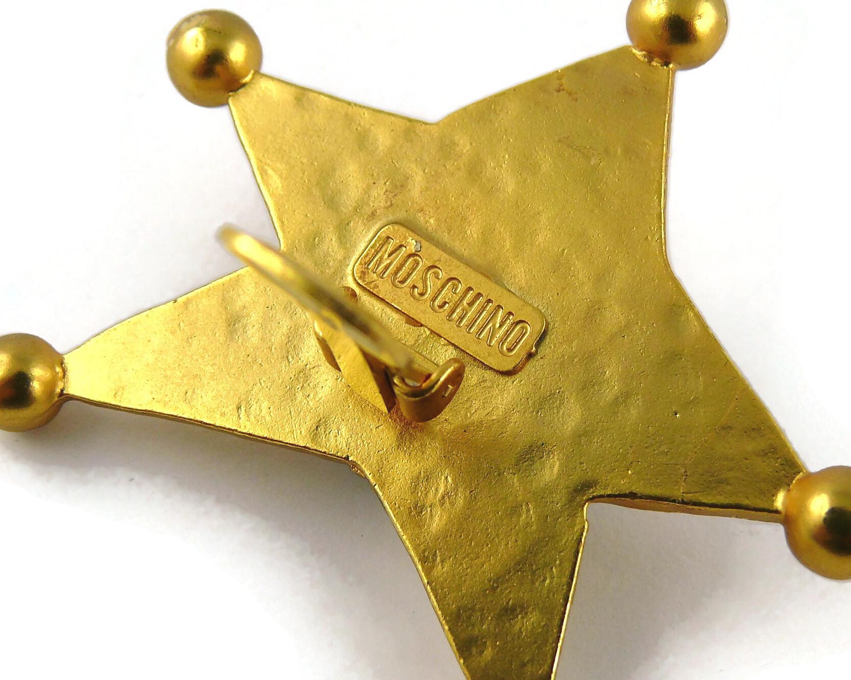 Moschino Vintage Star Necklace and Earrings Set 13