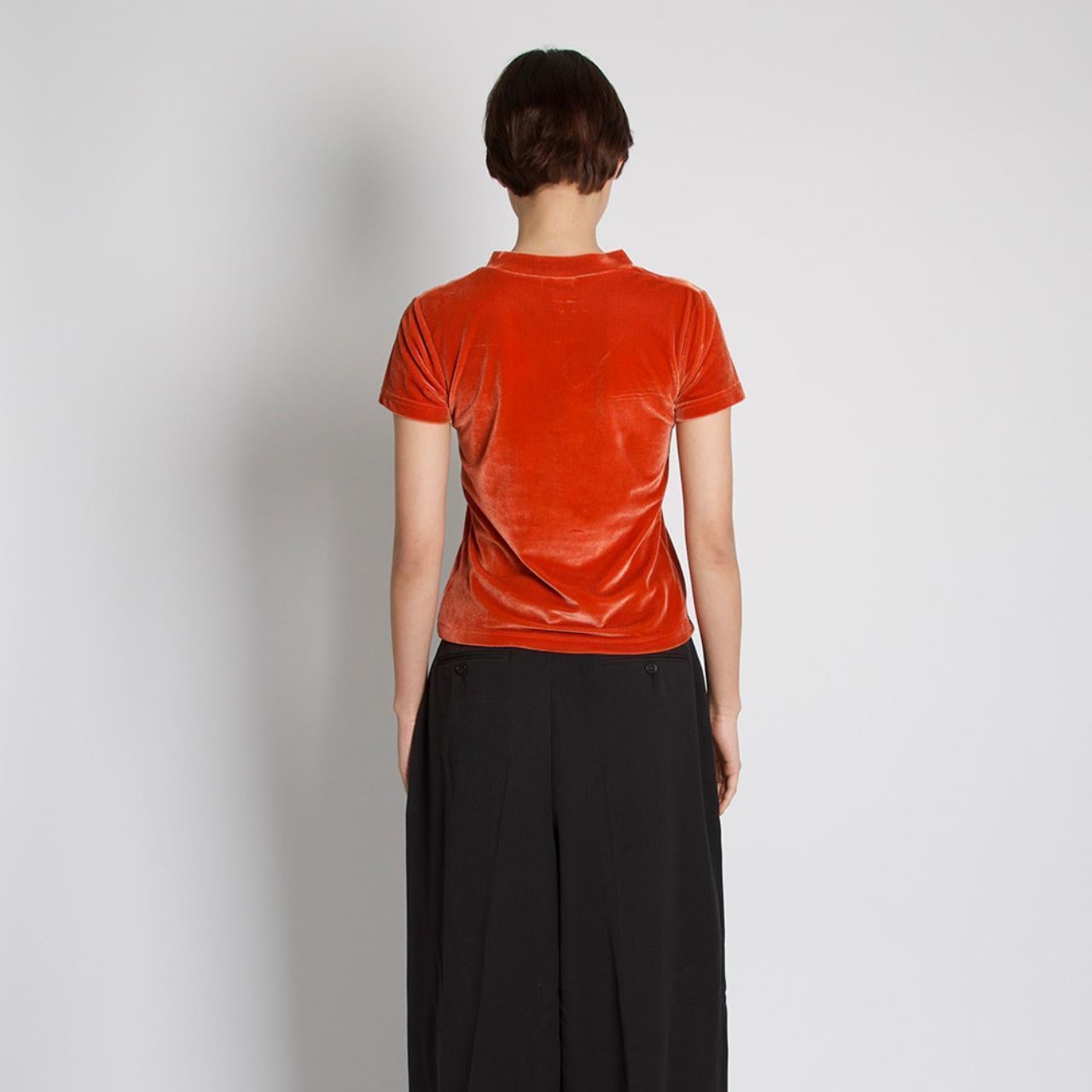 Moschino vintage velours top t-shirt Pour femmes en vente