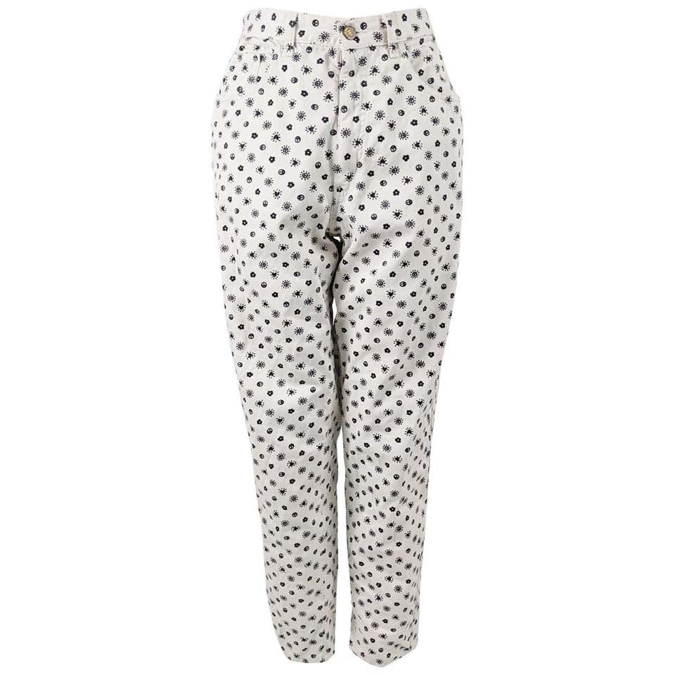 Moschino Jeans white trousers For Sale at 1stDibs