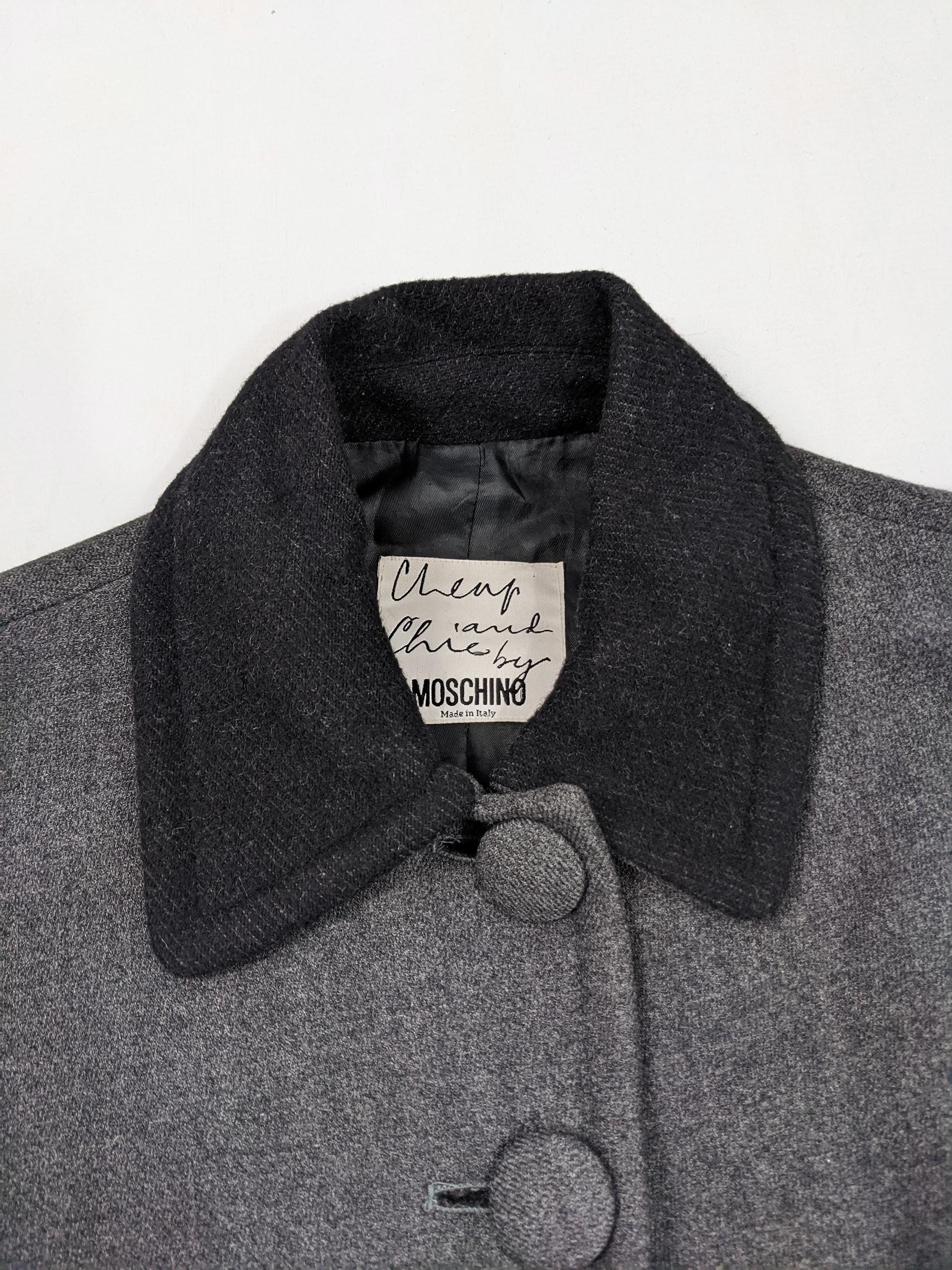 Moschino Vintage Wool Coat For Sale 2