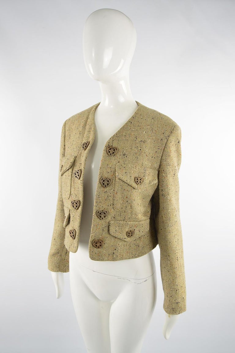 MOSCHINO wool tweed jacket