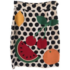 Moschino watermelon collection cotton skirt