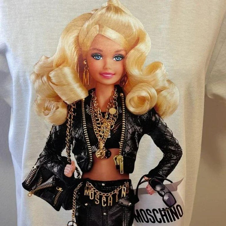 Moschino White Barbie T-Shirt NWT