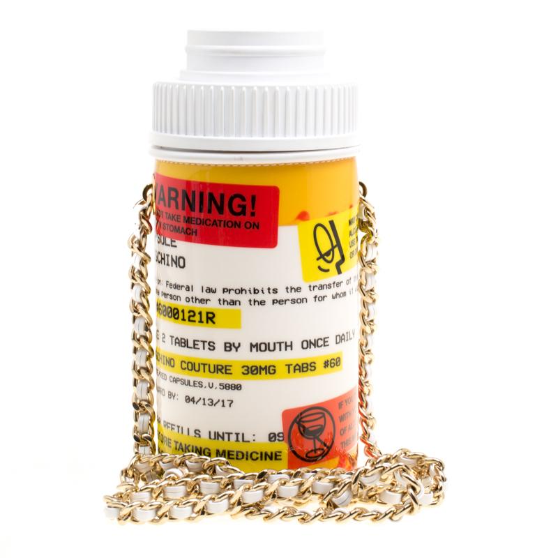 moschino pill bottle bag