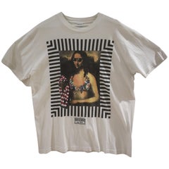 Vintage Moschino White Gioconda Cotton T-Shirt