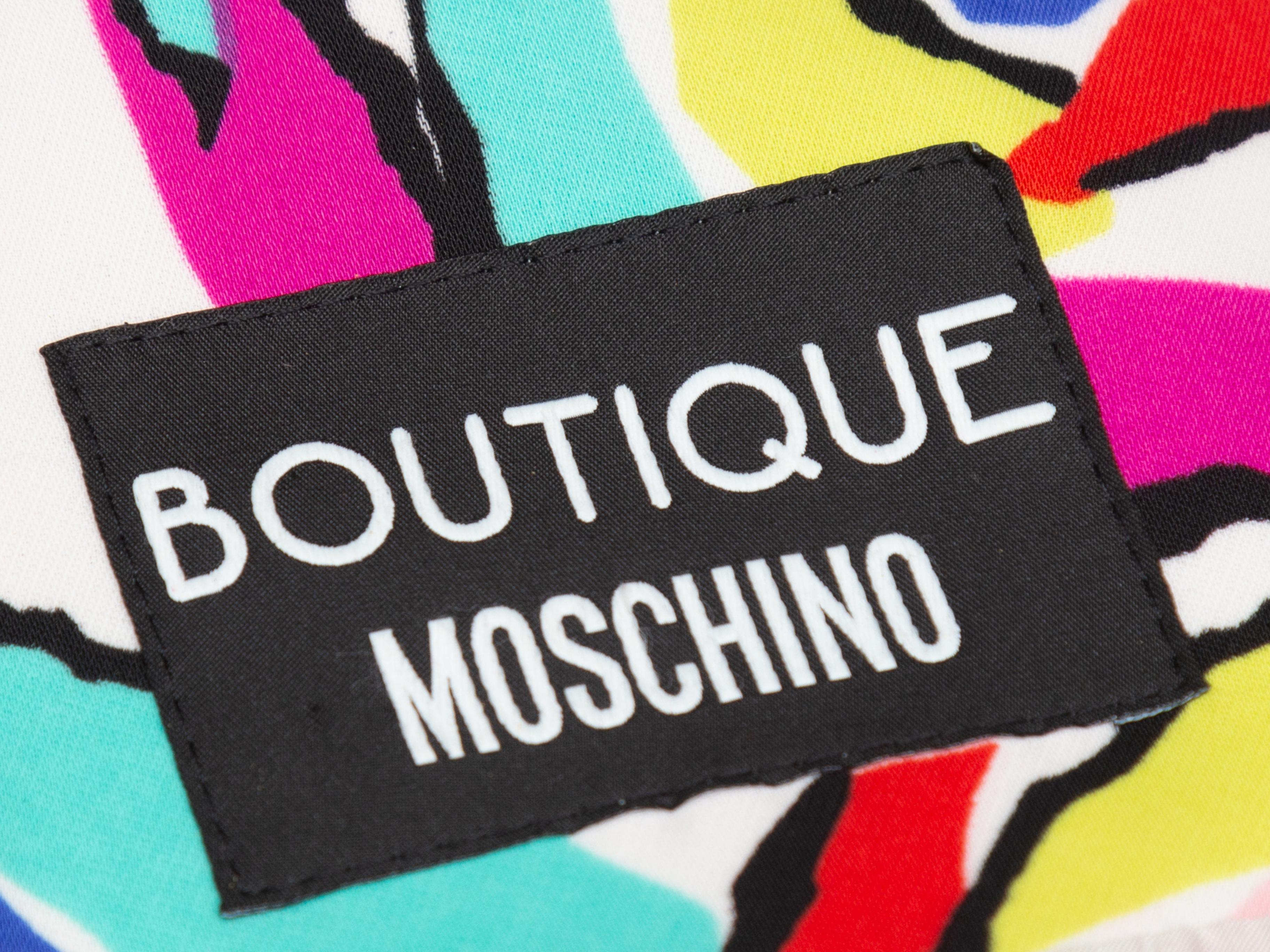 Moschino White & Multicolor Boutique Tweed Jacket 2