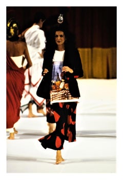 Moschino White With Red Hearts Ruffle Skirt 1994