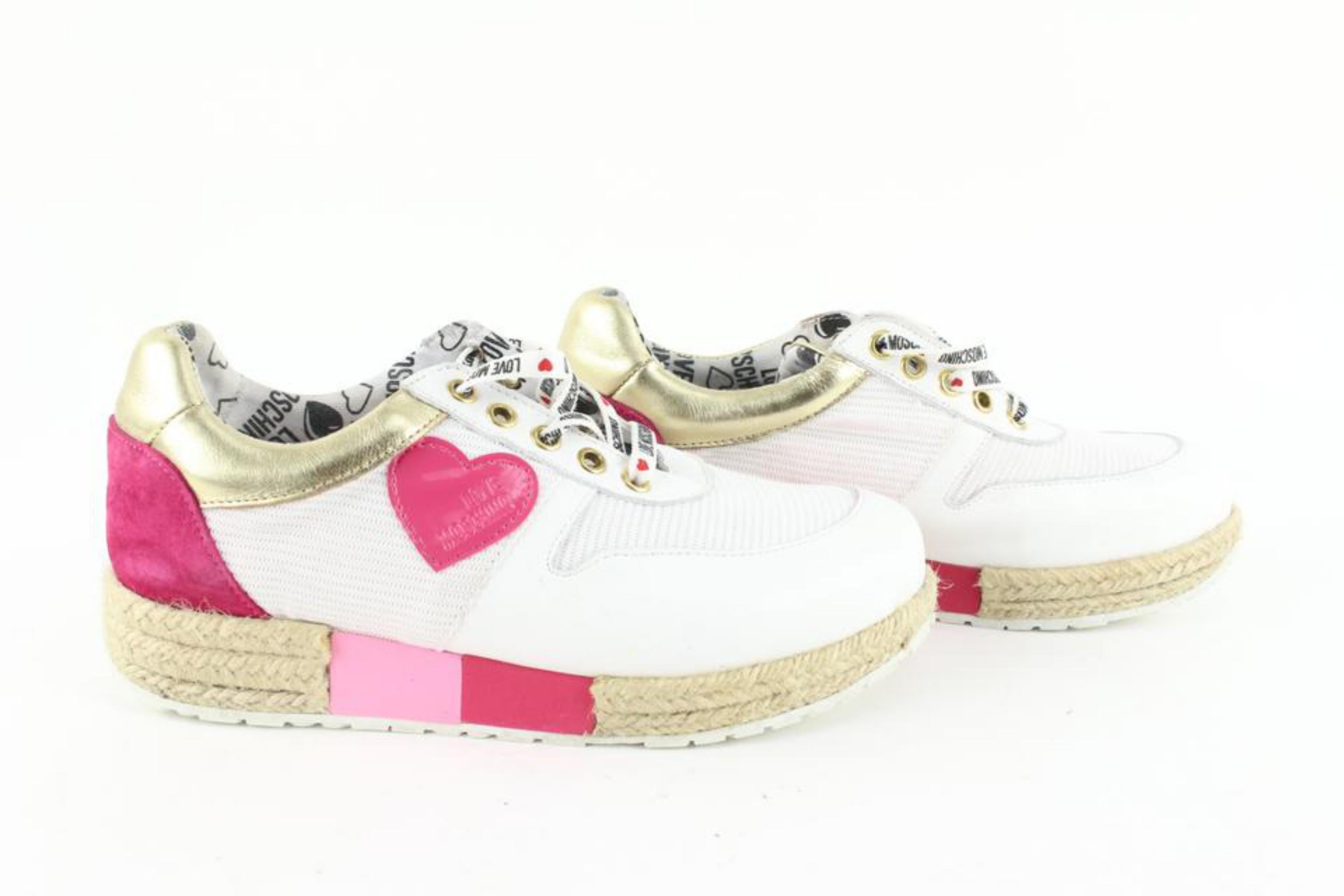 love hearts pink sneakers
