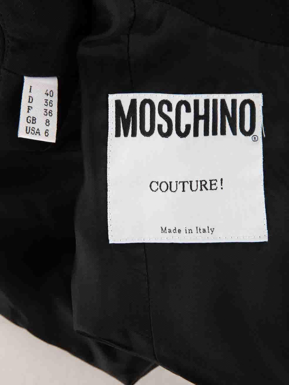 Moschino Women's Moschino Couture! Black High Neck Mini Dress 4
