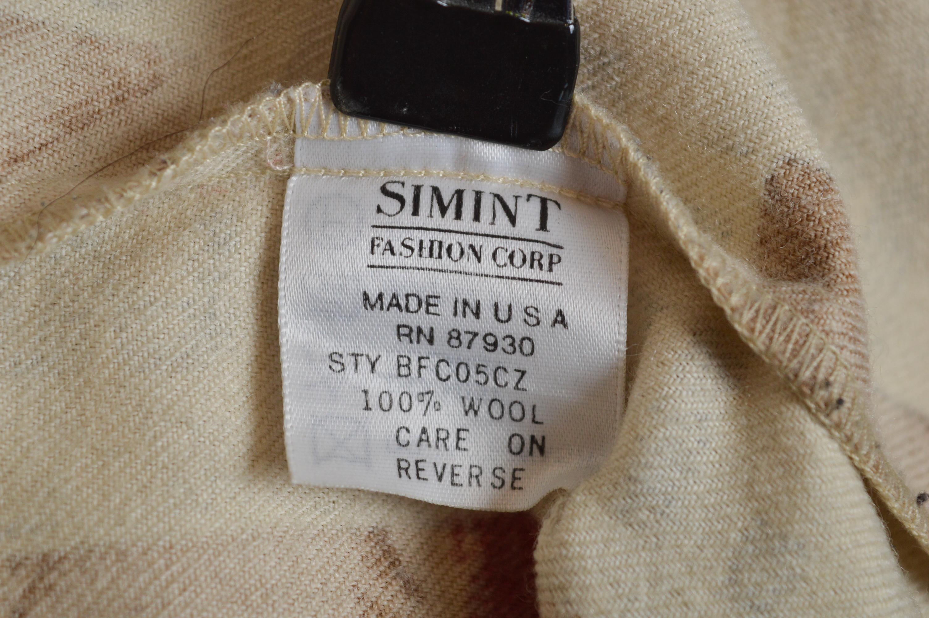 Moschino Laine 1990 bouton vers le bas chemise à manches longues avec sortilèges Shaket en vente 10