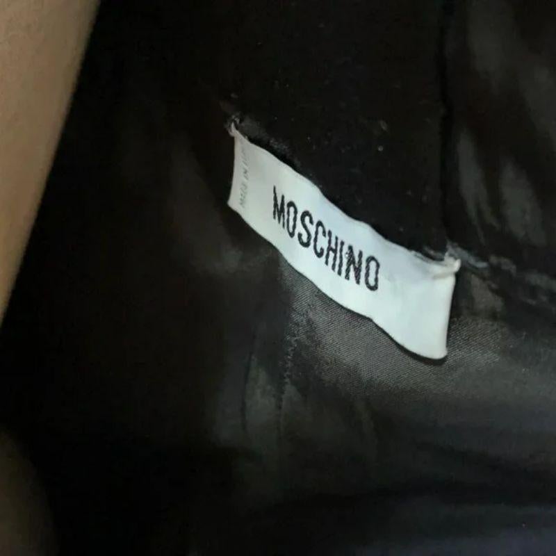 Moschino Wool Cotton Tuxedo Halter Bow Top In Good Condition For Sale In Los Angeles, CA