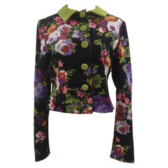 Moschino wool flowers jacket