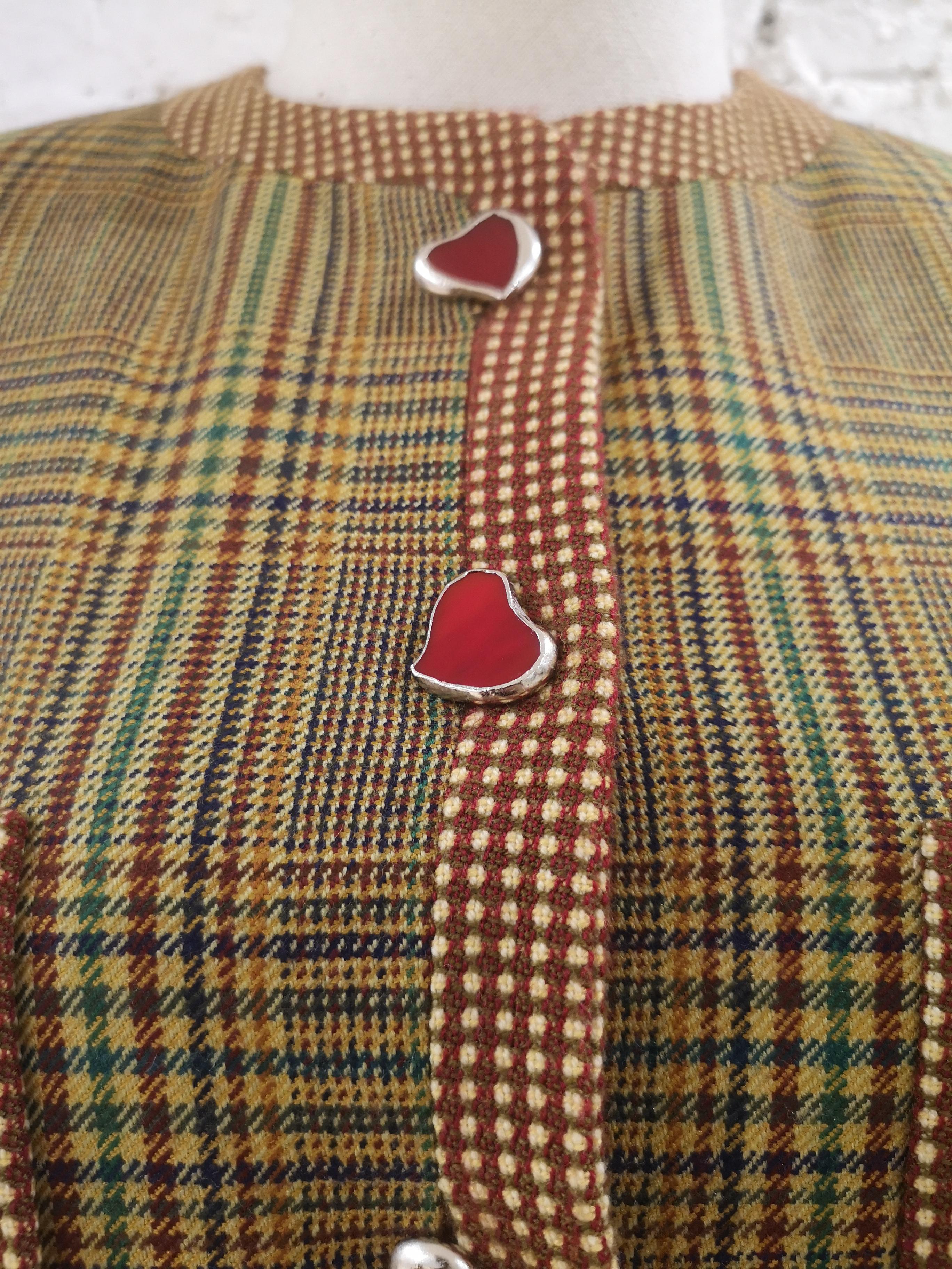 Women's Moschino wool hearts jacket