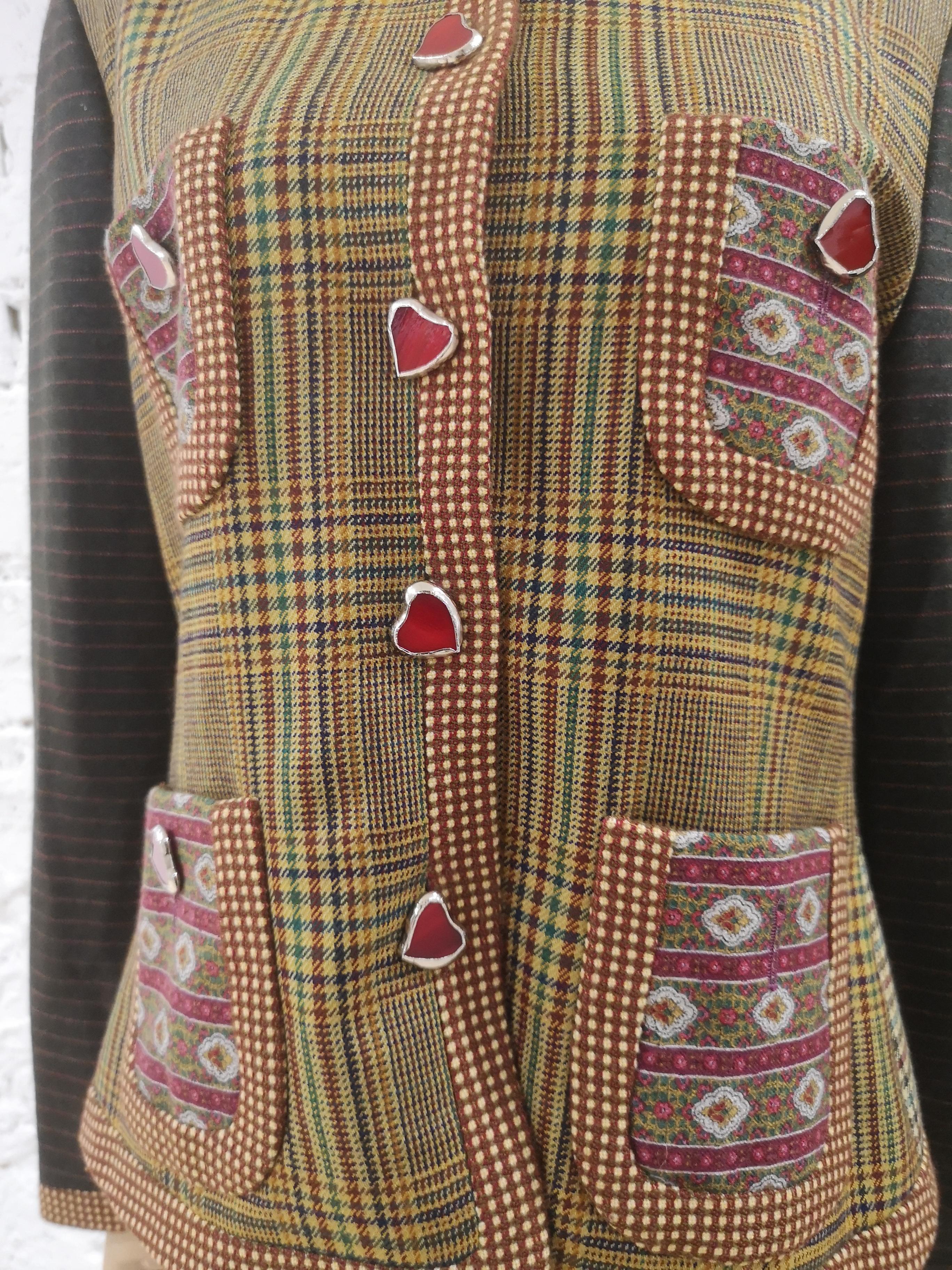 Moschino wool hearts jacket 3