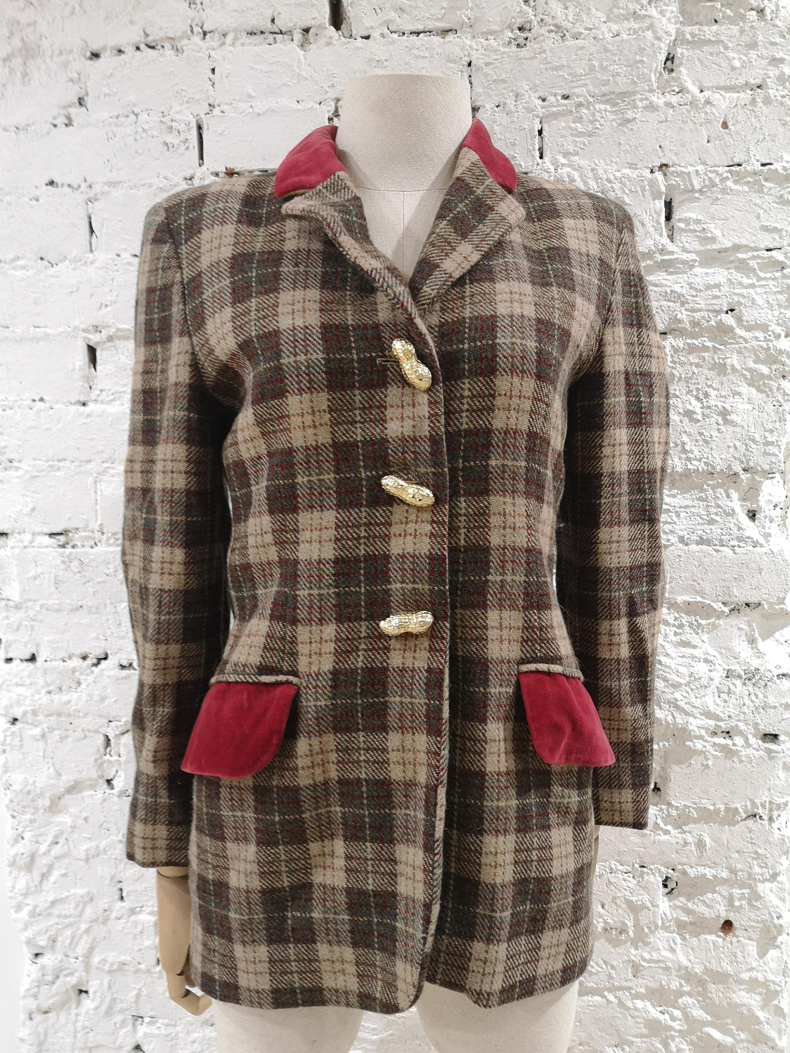 Women's Moschino wool nuts jacket