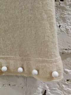 Moschino Wool Offwhite Skirt