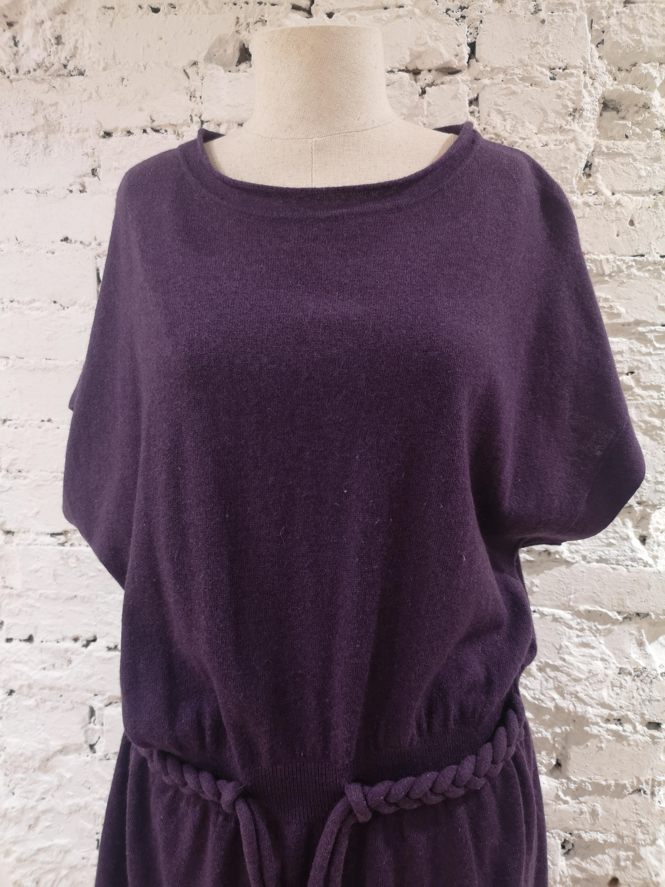 Moschino wool purple dress 5