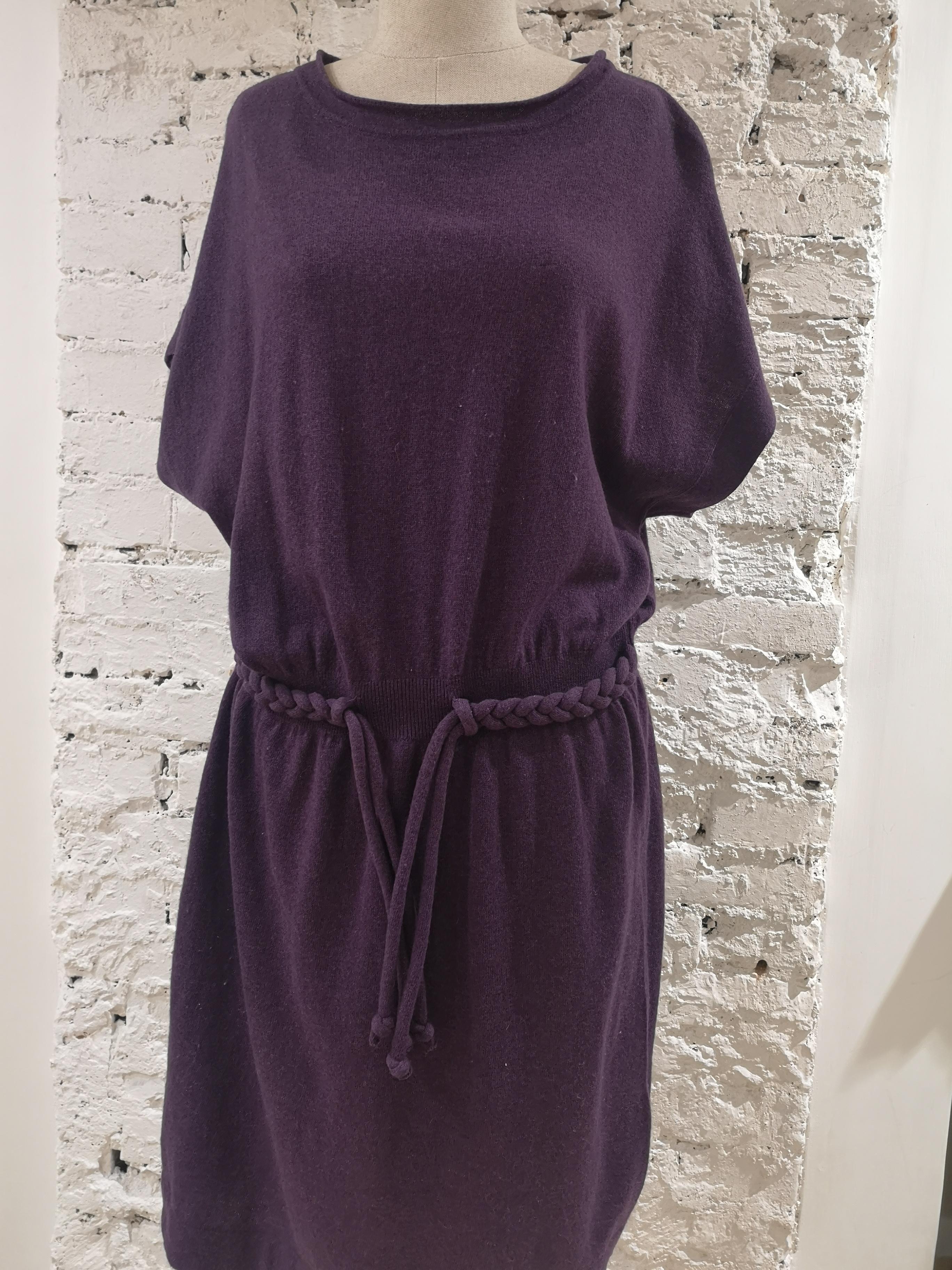 Moschino wool purple dress 6