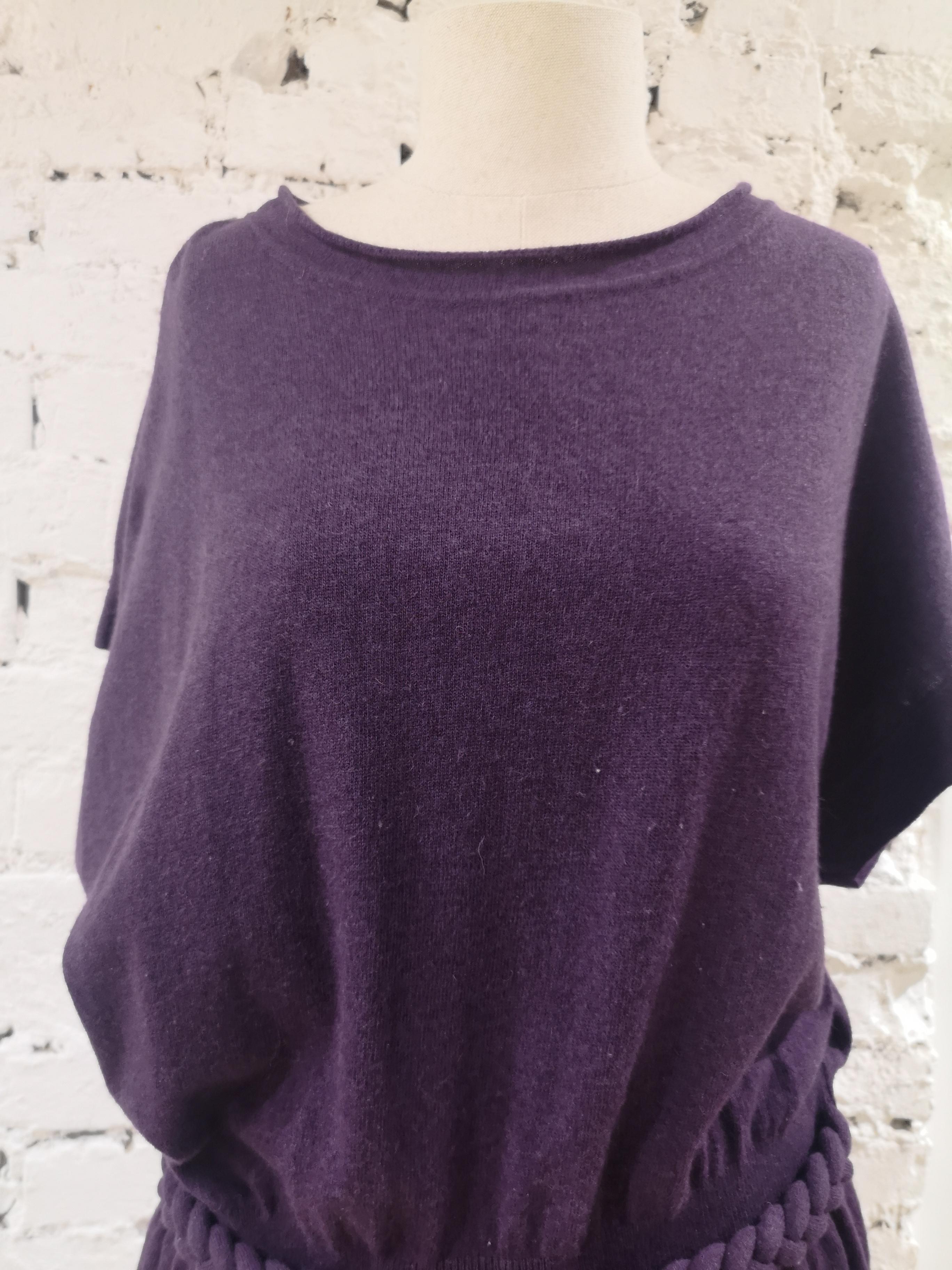Women's Moschino wool purple dress