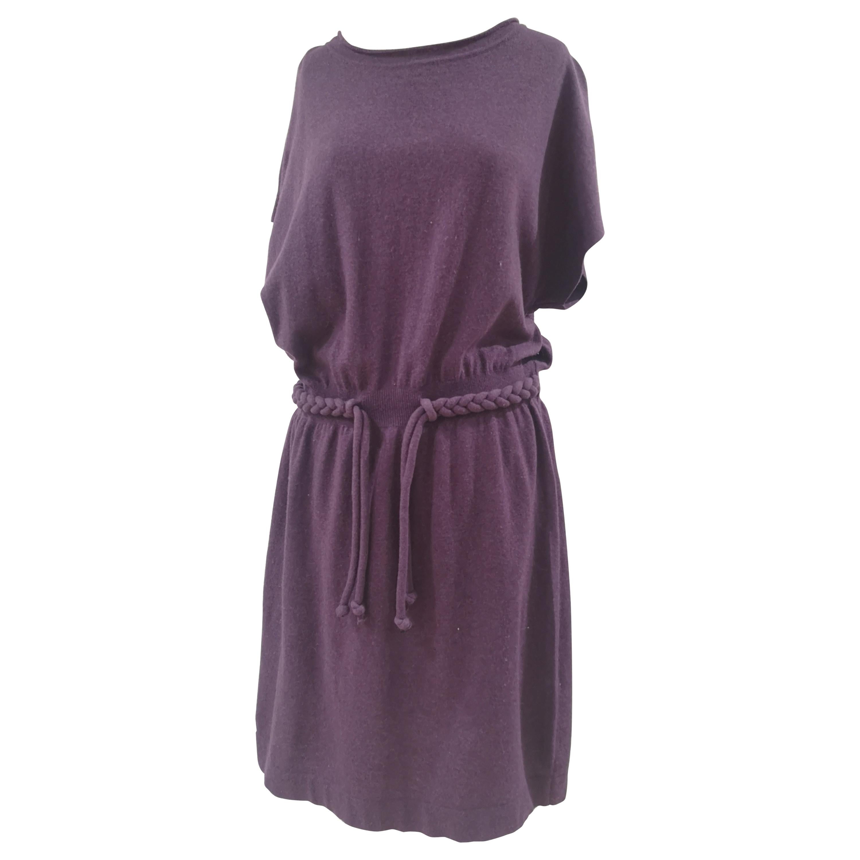 Moschino wool purple dress